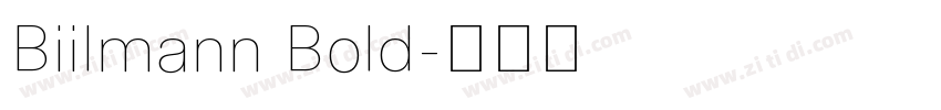 Biilmann Bold字体转换